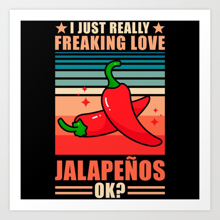 Jalapenos Art Print