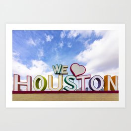 We Heart (Love) Houston Art Print