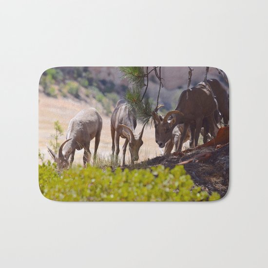 Desert Bighorn Sheep - Zion Bath Mat