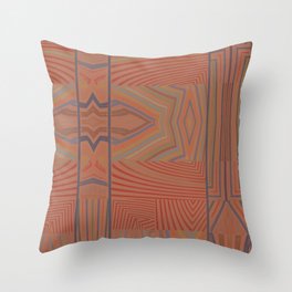 In My Tribe (Paprika) Throw Pillow