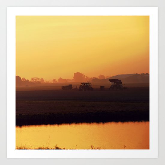 Morning activity #2 Art Print