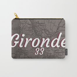 Vintage Map Gironde 33 Carry-All Pouch