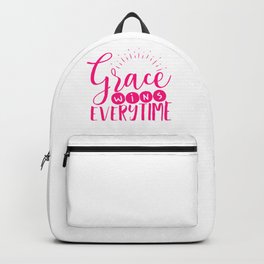 Christian Gifts Grace Wins Everytime Christianity Gift Backpack