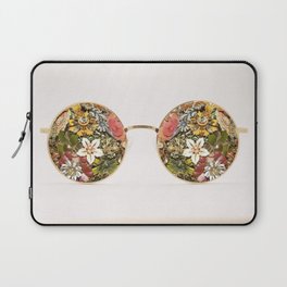 Floral Glasses Laptop Sleeve