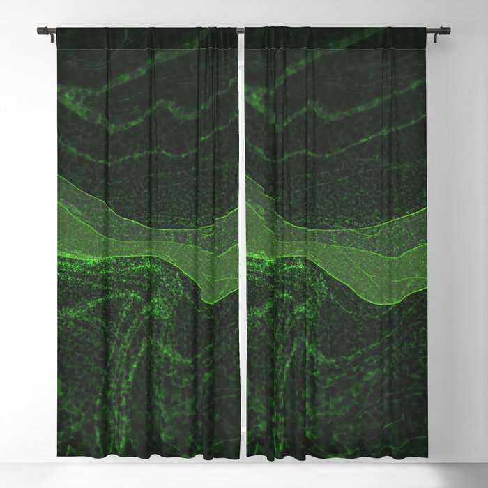 Marble Green Texture Blackout Curtain
