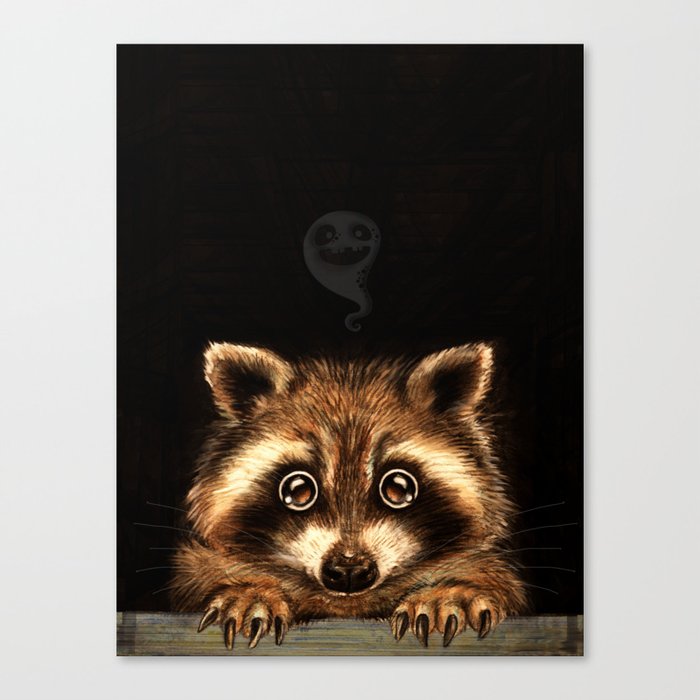 Behind you Canvas Print