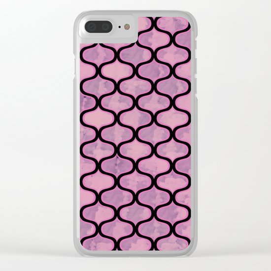 Lovely Pattern VI Clear iPhone Case
