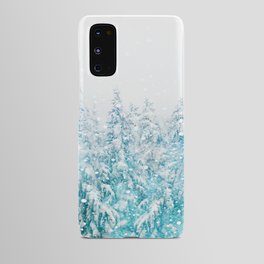 Snowy Pines Android Case