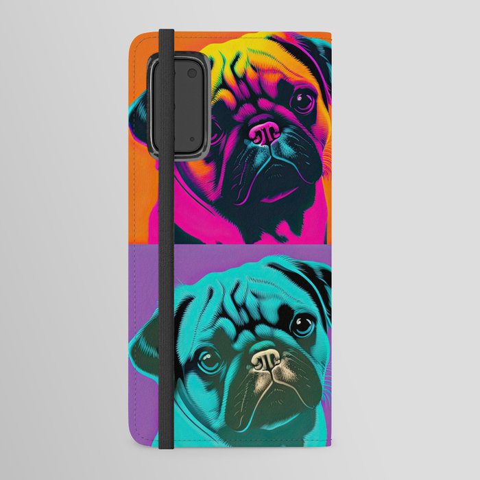 Pug Pop art Portrait Android Wallet Case