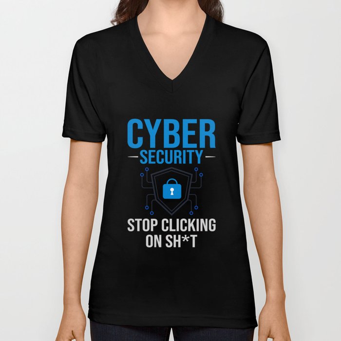 Cyber Security Analyst Engineer Computer Training V Neck T Shirt