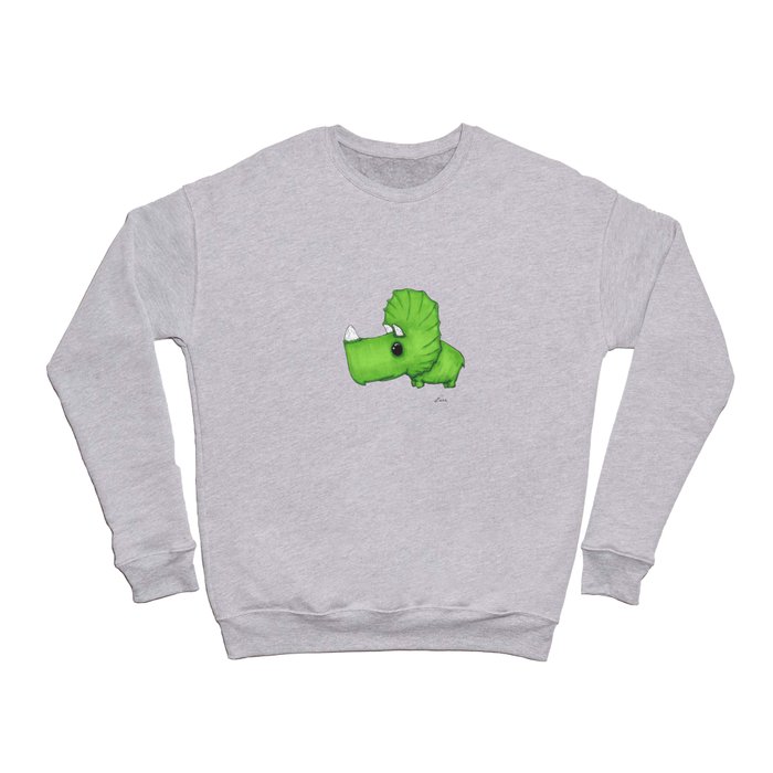 Baby Green Triceratops Crewneck Sweatshirt