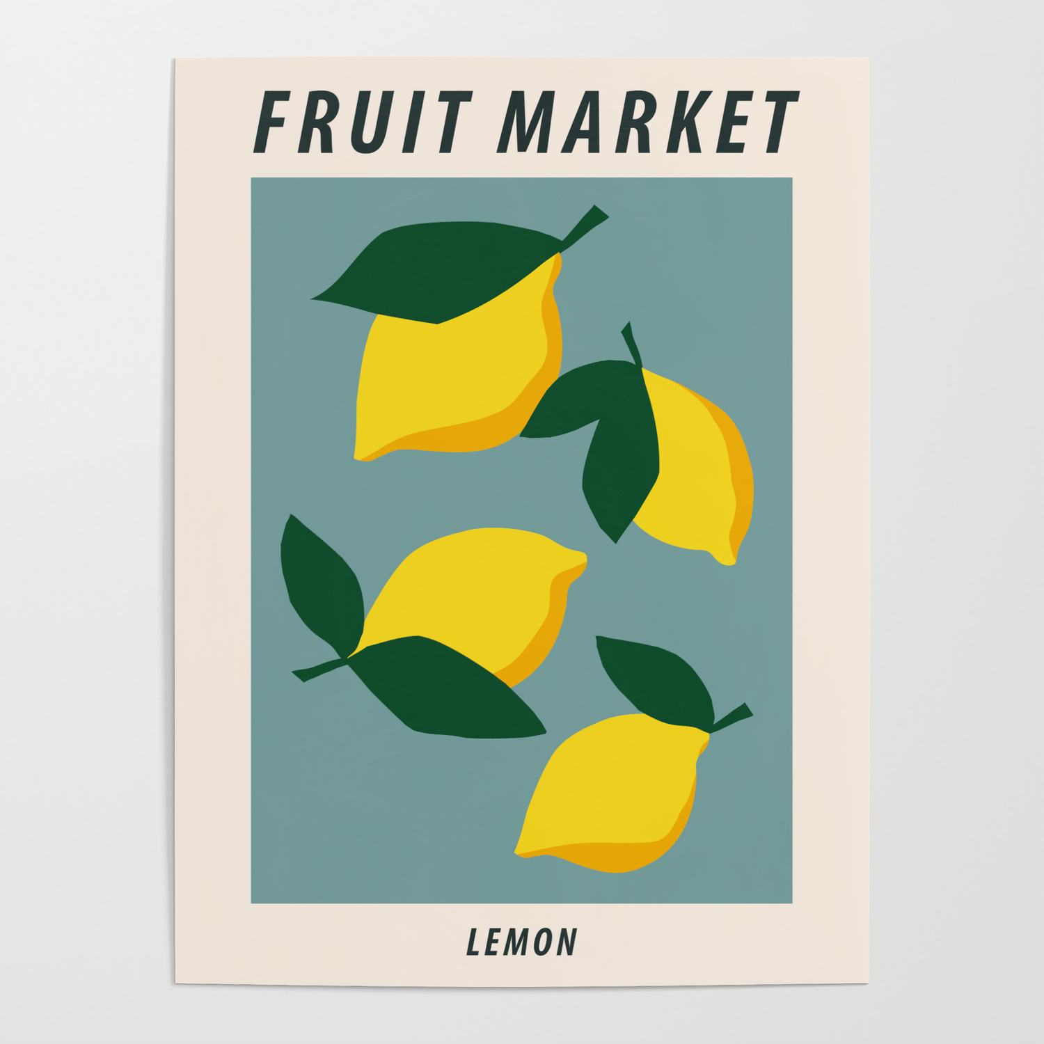 Fruit Market Print Lemons Posters Aesthetic Cottagecore Decor Exhibition Poster Food Art Poster By Kristinity Art Society6