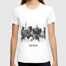 Vienna Austria Skyline BW T-shirt