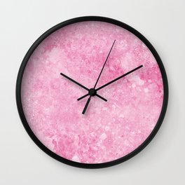Pink Background Wall Clock