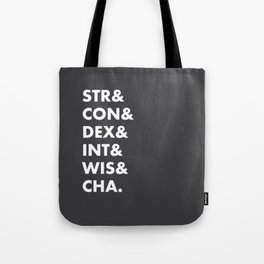 Dungeons and Dragons Abilities Tote Bag