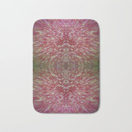 Floral Shimmer Bloom Bath Mat | Green, Oct17Cb, Colorful, Digital, Pattern, Graphicdesign, Iridescent, Sparkling, Golddust, Holiday 