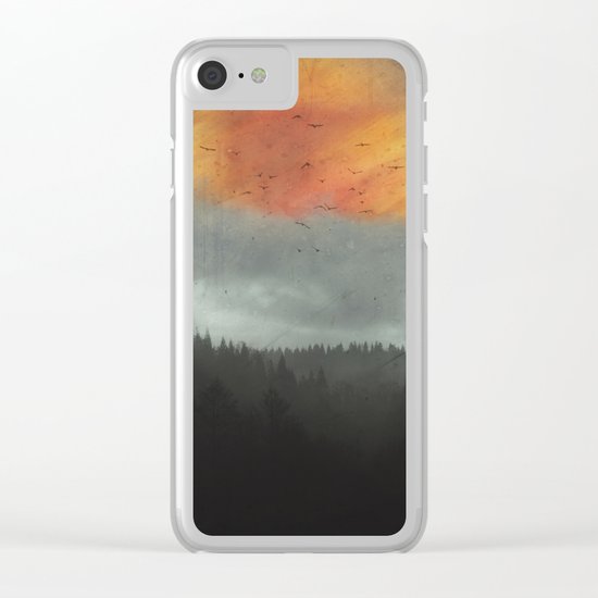 Spaces XVI - Fireball Clear iPhone Case