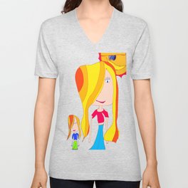 Lets Play | Kids Painting Unisex V-Neck