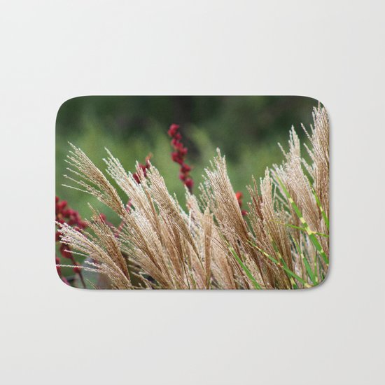 Peaceful Wild Grass Bath Mat