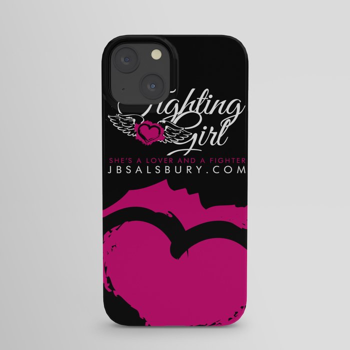 Fighting Girls Black iPhone Case | People, Vector, Sports