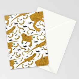 Large Bearded Dragon pattern Stationery Cards