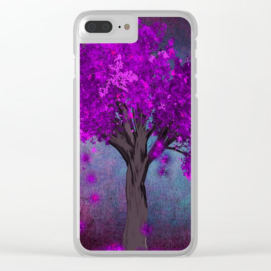 TREE OF PINK Clear iPhone Case
