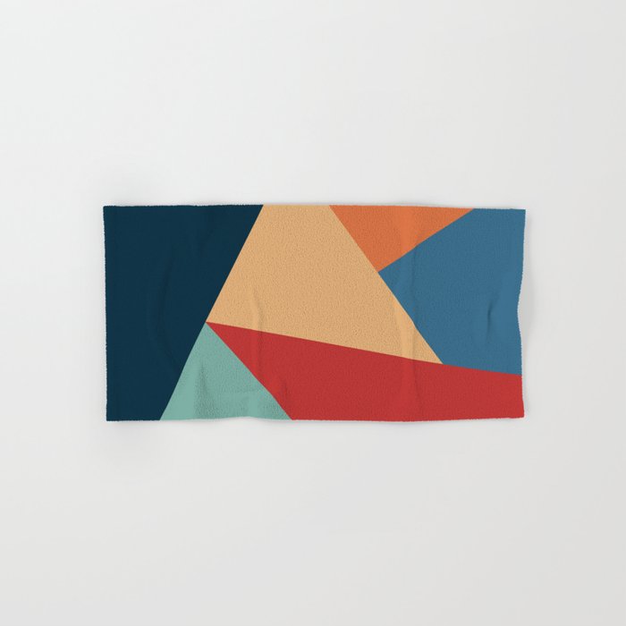 Colorful geometric shapes 5 Hand & Bath Towel