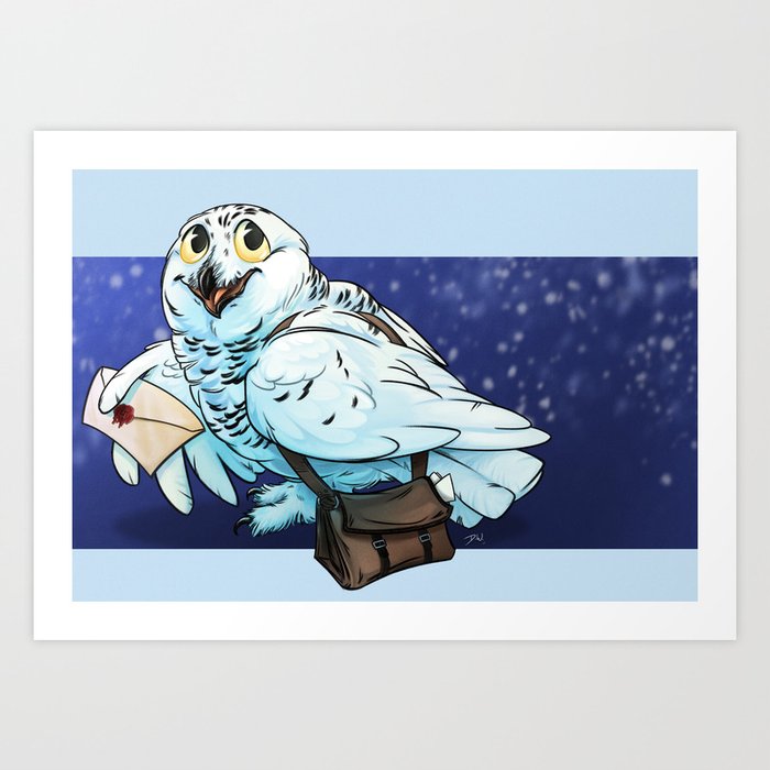 Snowy Owl Messenger Art Print