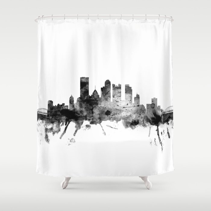 Pittsburgh Pennsylvania Skyline Shower Curtain
