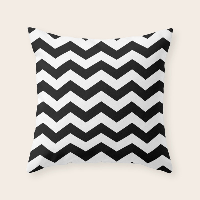 Black And White Zigzag Chevron Throw Pillow By Loolyelzayat Society6