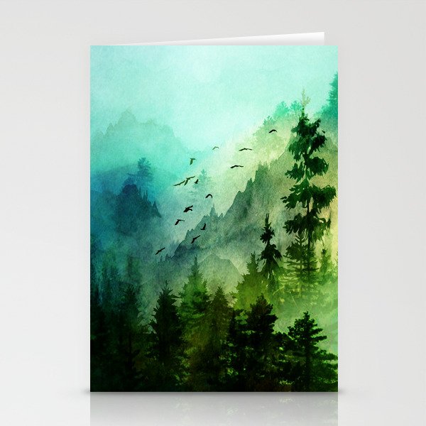 Mountain Morning Stationery Cards