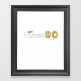 Travel Airport Signs Passport Traveler Shirt Framed Art Print