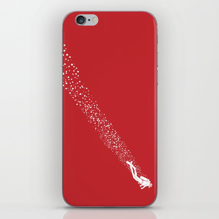 Scuba diving flag iPhone Skin