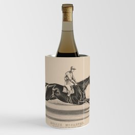 Mollie McCarthy- the racing queen of the Pacific slope, Vintage Print Wine Chiller