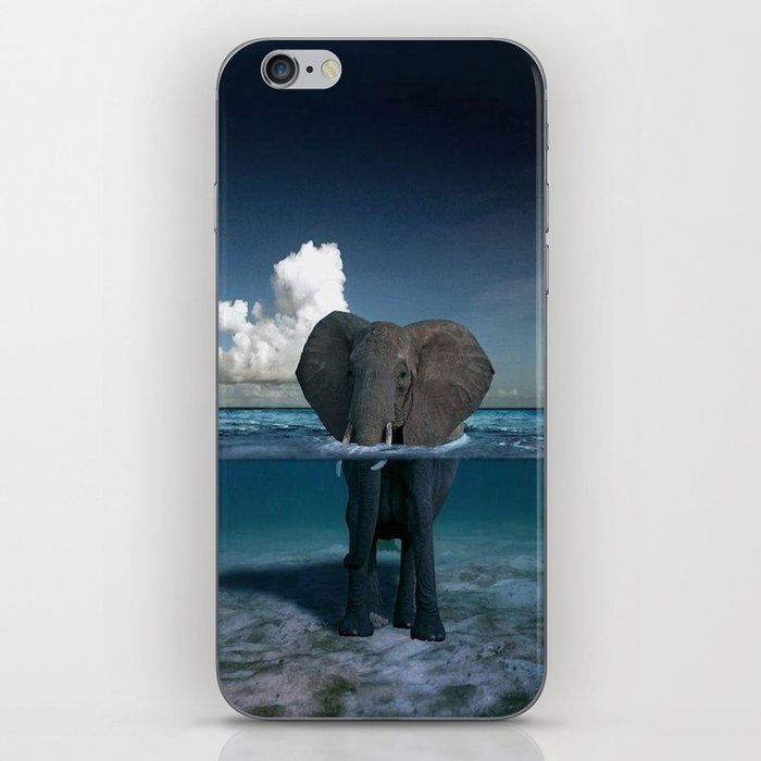 elephant in the sea iPhone Skin