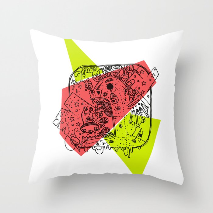 Mini Monster Maxi Monster Throw Pillow