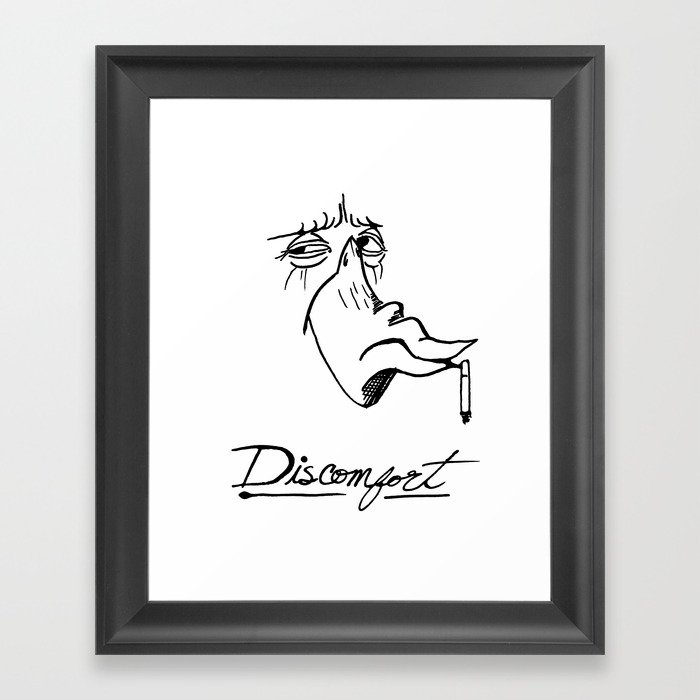 Discomfort Framed Art Print