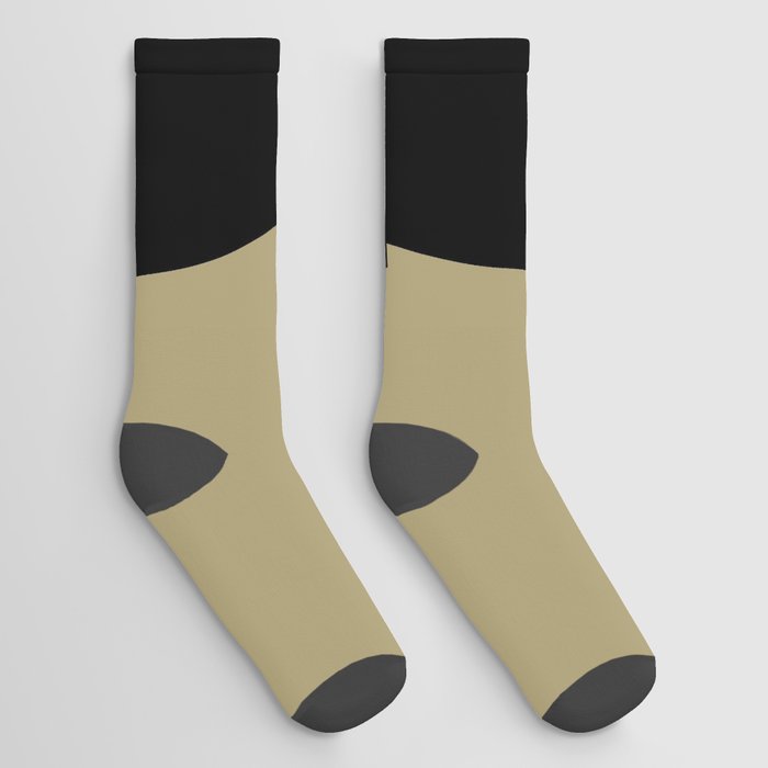 Number 6 (Black & Sand) Socks