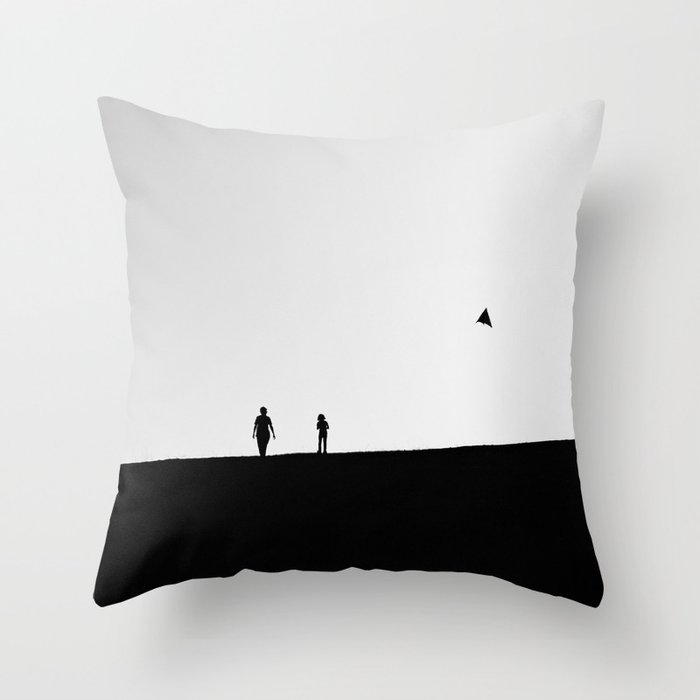 Kite, Mother & Child Throw Pillow