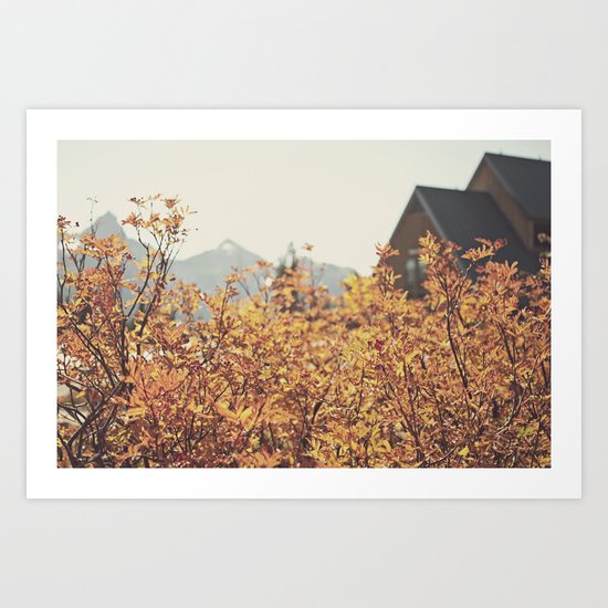 Mountain Lodge Art Print