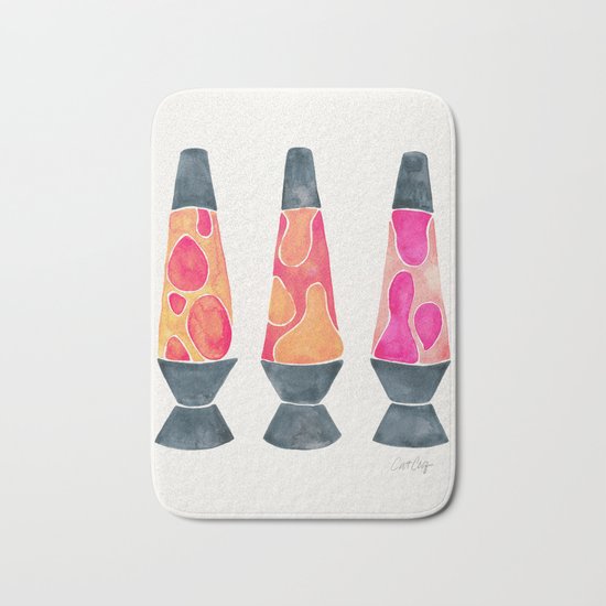 Retro Vibes – Peachy Pink Palette Bath Mat