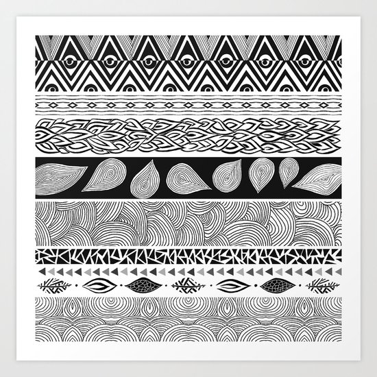 Tribal & Nature Play Art Print