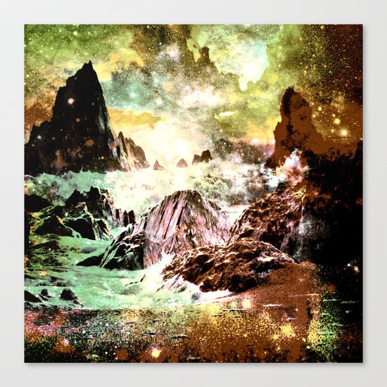 space mountains Canvas Print