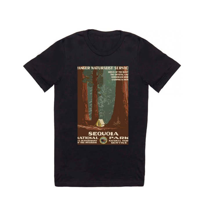 1938 Sequoia National Park - Vintage Poster T Shirt