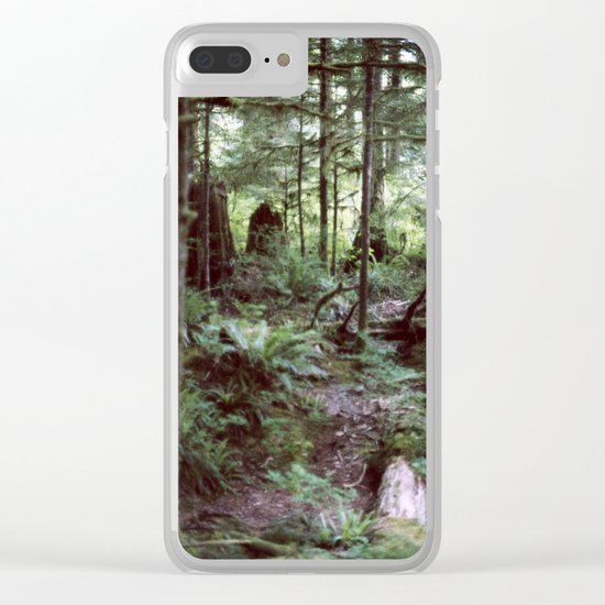 Vancouver Island Rainforest Clear iPhone Case