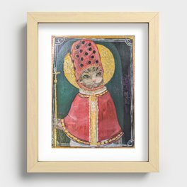 Cardinal Croc Recessed Framed Print