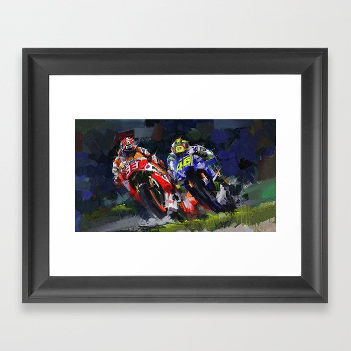 Motogp Champion Framed Art Print