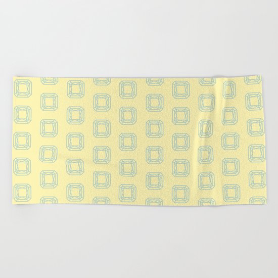 Happy Radiant Gems Beach Towel