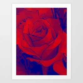 GFTFlower494 / flower / Roses Art Print | Cute, Plant, Vase, Flowerbouquet, Gftflower, Flower, Summer, Floral, Botanical, Graphicdesign 