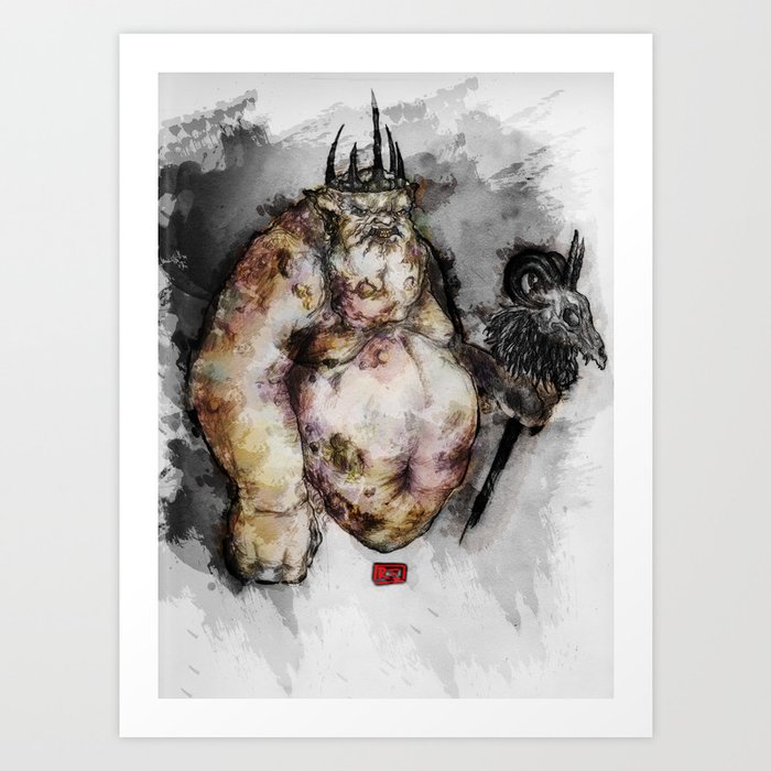 The Goblin King Art Print by Ryan Eduad